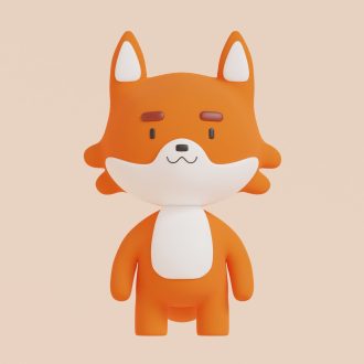 Cute 3d FOX